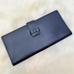 Tribe Alive | NEW Leather Wallet w/Snap‎ Closure in Black